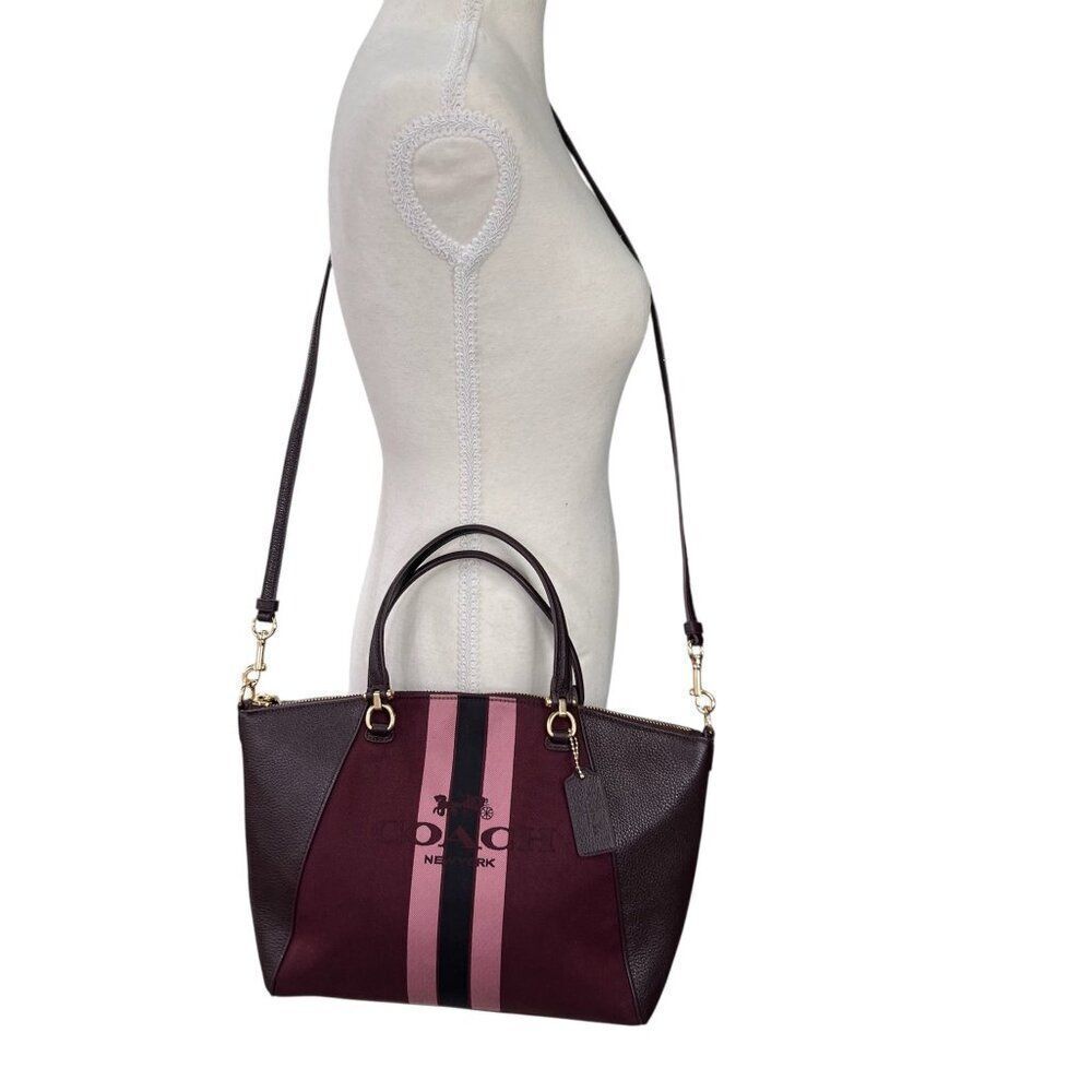 Coach NWOT Prairie Horse and Carriage Canvas Crossbody Convertible Satchel